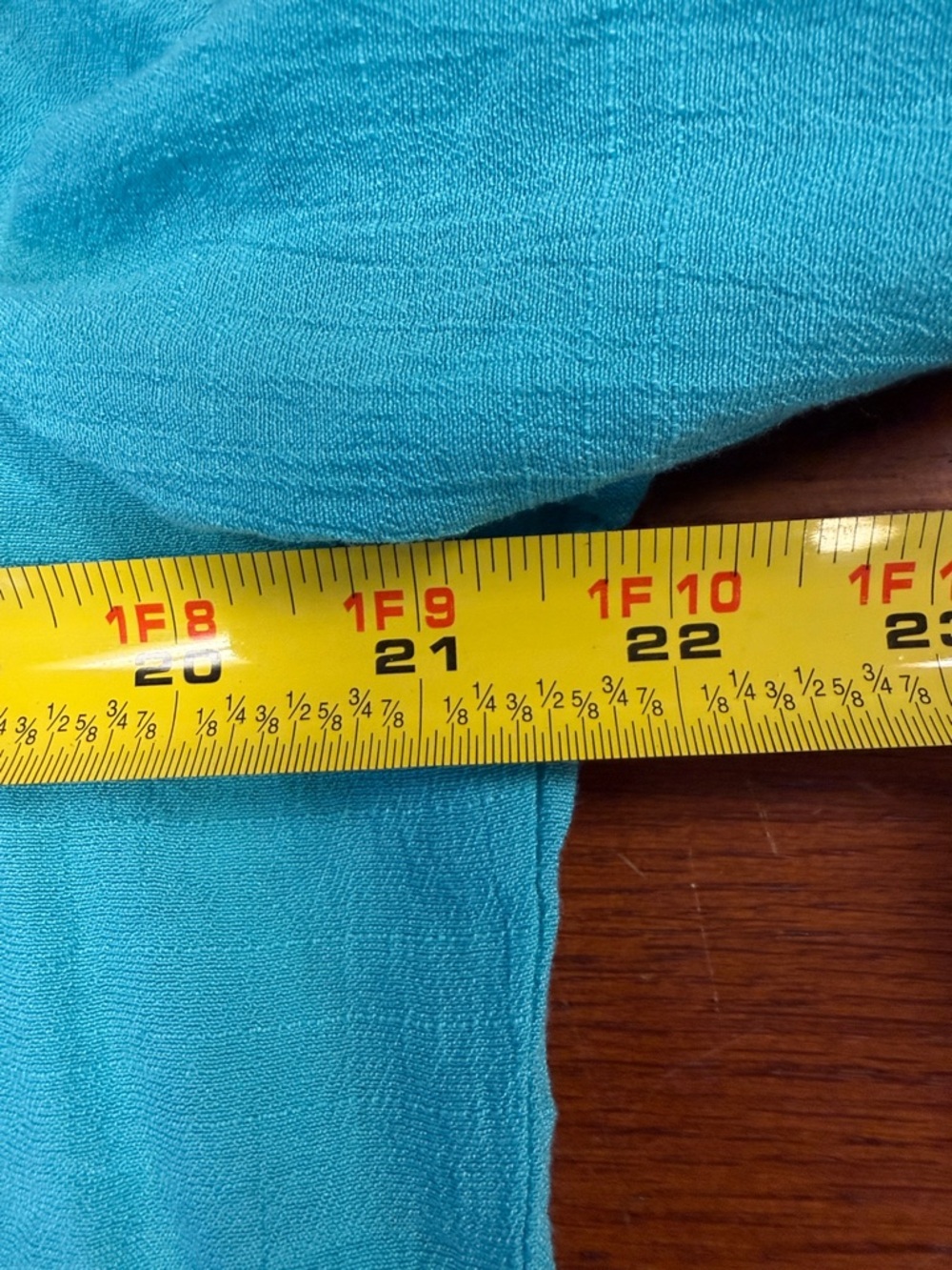 Notations Turquoise Lace-Front Button Shirt - Picture 15 of 15